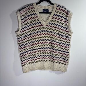 Boathouse Row Nordic Knit Sweater Vest Men’s XL Grandpa Core Preppy